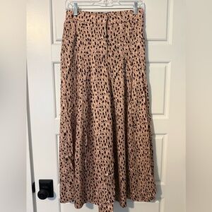 Anthropologie// Leopard Print pleated crops